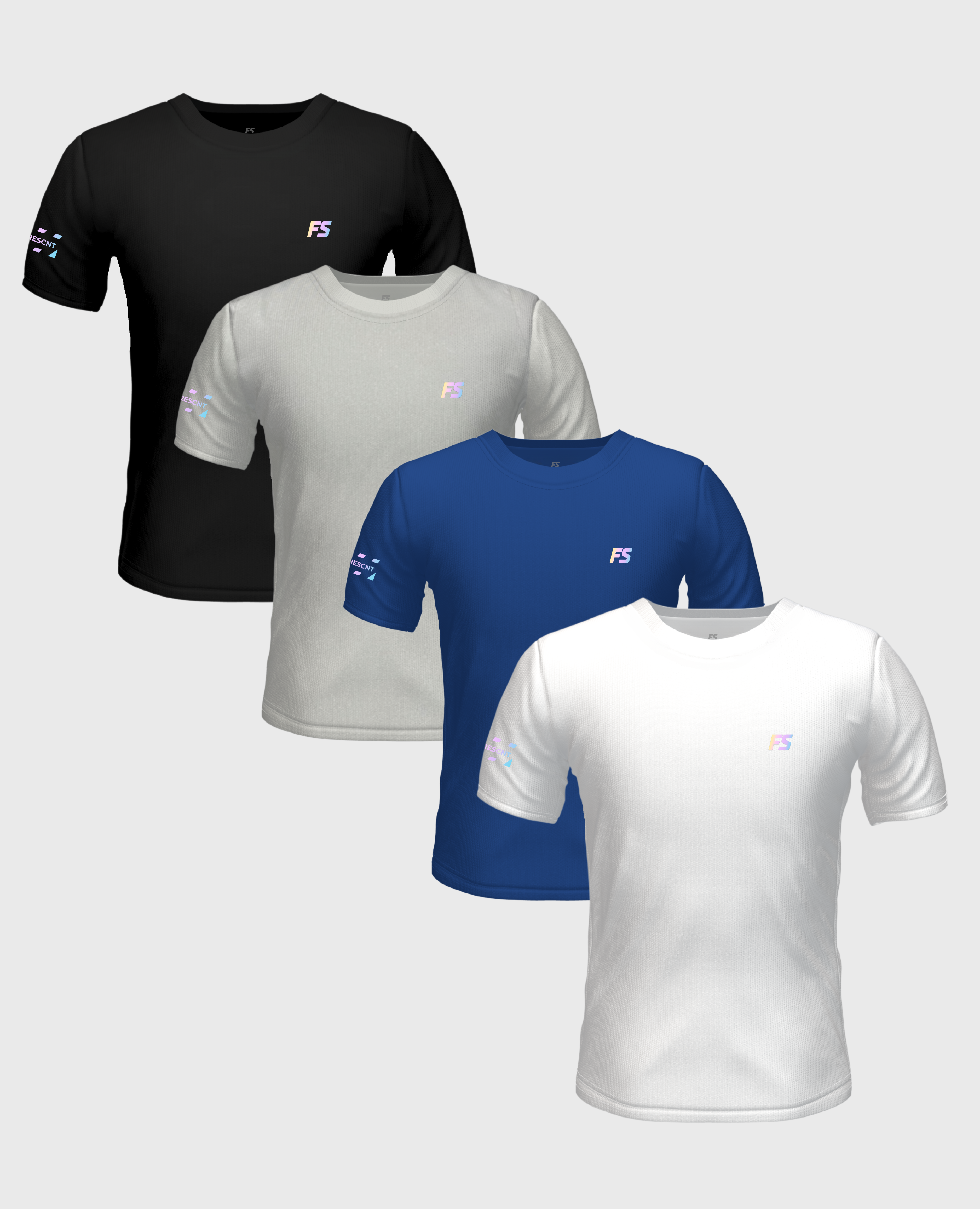 FLUORENSCENT OG T-SHIRTS 4 PACK